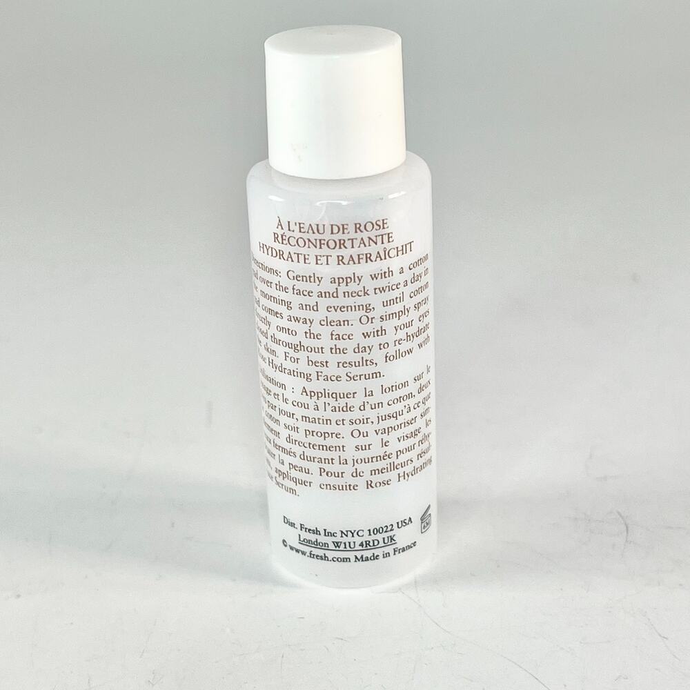 Fresh Rose Floral Toner Rosewater Freshens Hydrates Travel .6 fl oz 20ml New - Picture 4 of 6